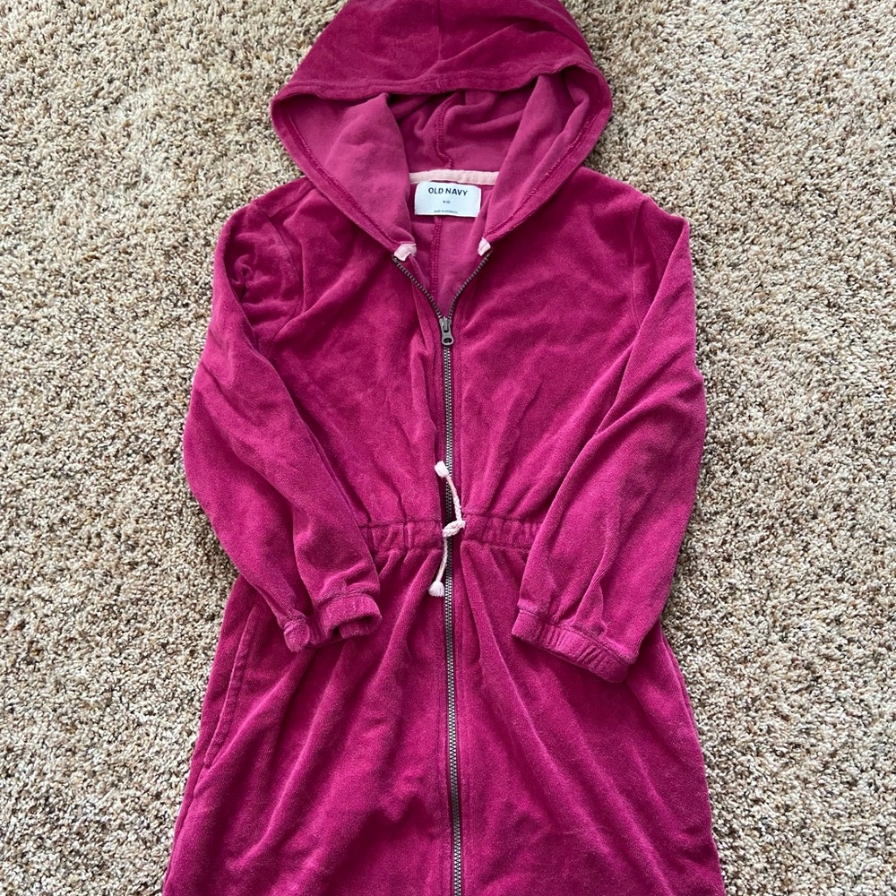Old Navy Terrycloth Swim/Bath Cover Up (girls,8)